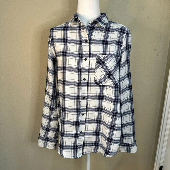 RIP CURL Plaid Button Down Flannel-like Surf Skate Shirt - large - Picture 2 of 8
